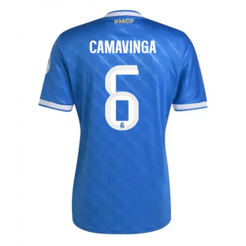 Echipament fotbal Real Madrid Eduardo Camavinga #6 Tricou Treilea 2025-26 maneca scurta Echipament fotbal Real Madrid Eduardo Camavinga #6 Tricou Treilea 2025-26 maneca scurta