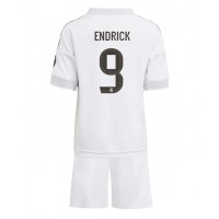 Echipament fotbal Real Madrid Endrick #9 Tricou Acasa 2025-26 pentru copii maneca scurta (+ Pantaloni scurti)