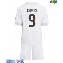 Echipament fotbal Real Madrid Endrick #9 Tricou Acasa 2025-26 pentru copii maneca scurta (+ Pantaloni scurti)