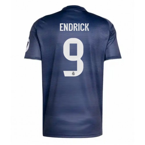 Echipament fotbal Real Madrid Endrick #9 Tricou Deplasare 2025-26 maneca scurta Echipament fotbal Real Madrid Endrick #9 Tricou Deplasare 2025-26 maneca scurta