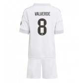 Echipament fotbal Real Madrid Federico Valverde #8 Tricou Acasa 2025-26 pentru copii maneca scurta (+ Pantaloni scurti)