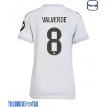 Echipament fotbal Real Madrid Federico Valverde #8 Tricou Acasa 2025-26 pentru femei maneca scurta