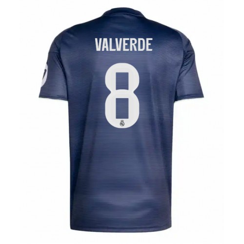 Echipament fotbal Real Madrid Federico Valverde #8 Tricou Deplasare 2025-26 maneca scurta Echipament fotbal Real Madrid Federico Valverde #8 Tricou Deplasare 2025-26 maneca scurta