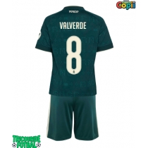 Echipament fotbal Real Madrid Federico Valverde #8 Tricou Deplasare 2026-27 pentru copii maneca scurta (+ Pantaloni scurti)