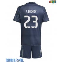 Echipament fotbal Real Madrid Ferland Mendy #23 Tricou Deplasare 2025-26 pentru copii maneca scurta (+ Pantaloni scurti)