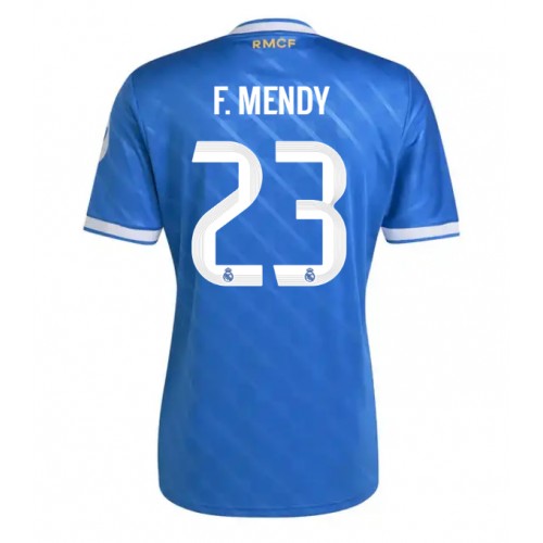 Echipament fotbal Real Madrid Ferland Mendy #23 Tricou Treilea 2025-26 maneca scurta Echipament fotbal Real Madrid Ferland Mendy #23 Tricou Treilea 2025-26 maneca scurta
