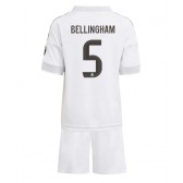 Echipament fotbal Real Madrid Jude Bellingham #5 Tricou Acasa 2025-26 pentru copii maneca scurta (+ Pantaloni scurti)
