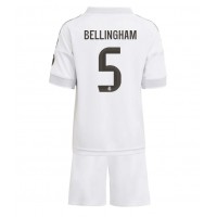 Echipament fotbal Real Madrid Jude Bellingham #5 Tricou Acasa 2025-26 pentru copii maneca scurta (+ Pantaloni scurti)