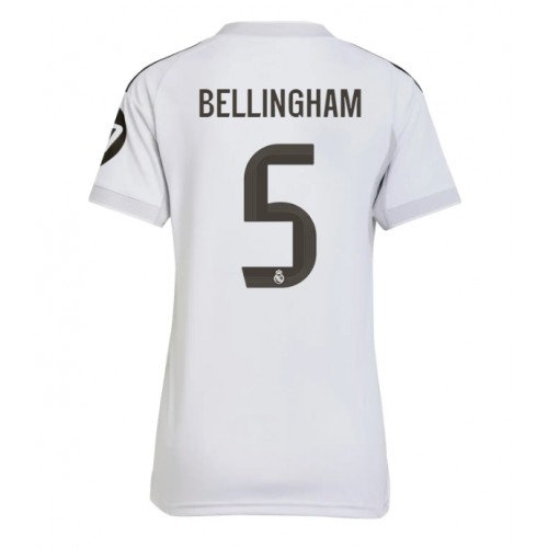 Echipament fotbal Real Madrid Jude Bellingham #5 Tricou Acasa 2025-26 pentru femei maneca scurta Echipament fotbal Real Madrid Jude Bellingham #5 Tricou Acasa 2025-26 pentru femei maneca scurta