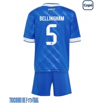 Echipament fotbal Real Madrid Jude Bellingham #5 Tricou Treilea 2025-26 pentru copii maneca scurta (+ Pantaloni scurti)