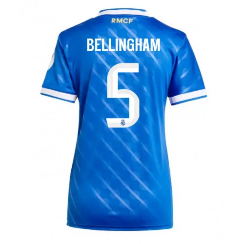 Echipament fotbal Real Madrid Jude Bellingham #5 Tricou Treilea 2025-26 pentru femei maneca scurta Echipament fotbal Real Madrid Jude Bellingham #5 Tricou Treilea 2025-26 pentru femei maneca scurta