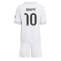 Echipament fotbal Real Madrid Kylian Mbappe #10 Tricou Acasa 2025-26 pentru copii maneca scurta (+ Pantaloni scurti)
