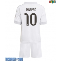Echipament fotbal Real Madrid Kylian Mbappe #10 Tricou Acasa 2025-26 pentru copii maneca scurta (+ Pantaloni scurti)