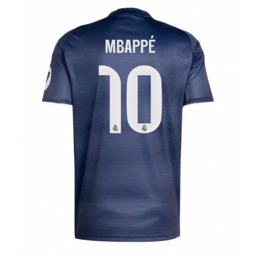 Echipament fotbal Real Madrid Kylian Mbappe #10 Tricou Deplasare 2025-26 maneca scurta Echipament fotbal Real Madrid Kylian Mbappe #10 Tricou Deplasare 2025-26 maneca scurta
