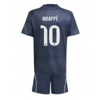 Echipament fotbal Real Madrid Kylian Mbappe #10 Tricou Deplasare 2025-26 pentru copii maneca scurta (+ Pantaloni scurti)
