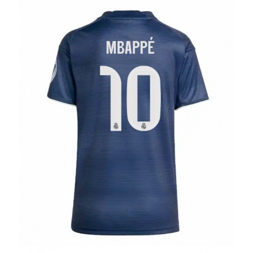 Echipament fotbal Real Madrid Kylian Mbappe #10 Tricou Deplasare 2025-26 pentru femei maneca scurta Echipament fotbal Real Madrid Kylian Mbappe #10 Tricou Deplasare 2025-26 pentru femei maneca scurta
