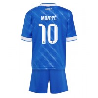 Echipament fotbal Real Madrid Kylian Mbappe #10 Tricou Treilea 2025-26 pentru copii maneca scurta (+ Pantaloni scurti)