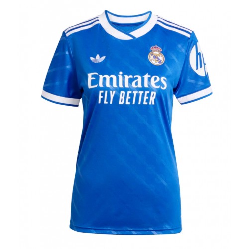 Echipament fotbal Real Madrid Kylian Mbappe #10 Tricou Treilea 2025-26 pentru femei maneca scurta Echipament fotbal Real Madrid Kylian Mbappe #10 Tricou Treilea 2025-26 pentru femei maneca scurta