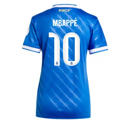 Echipament fotbal Real Madrid Kylian Mbappe #10 Tricou Treilea 2025-26 pentru femei maneca scurta Echipament fotbal Real Madrid Kylian Mbappe #10 Tricou Treilea 2025-26 pentru femei maneca scurta