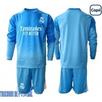 Echipament fotbal Real Madrid Portar Tricou Acasa 2025-26 pentru copii maneca lunga (+ Pantaloni scurti)