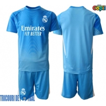 Echipament fotbal Real Madrid Portar Tricou Acasa 2025-26 pentru copii maneca scurta (+ Pantaloni scurti)
