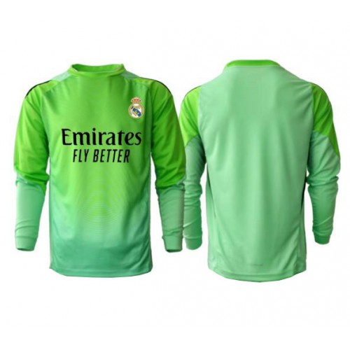 Echipament fotbal Real Madrid Portar Tricou Deplasare 2025-26 maneca lunga Echipament fotbal Real Madrid Portar Tricou Deplasare 2025-26 maneca lunga