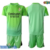 Echipament fotbal Real Madrid Portar Tricou Deplasare 2025-26 pentru copii maneca scurta (+ Pantaloni scurti)