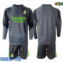 Echipament fotbal Real Madrid Portar Tricou Treilea 2025-26 pentru copii maneca lunga (+ Pantaloni scurti)