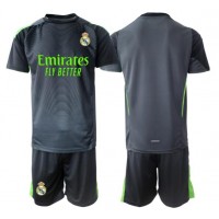 Echipament fotbal Real Madrid Portar Tricou Treilea 2025-26 pentru copii maneca scurta (+ Pantaloni scurti)