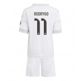 Echipament fotbal Real Madrid Rodrygo Goes #11 Tricou Acasa 2025-26 pentru copii maneca scurta (+ Pantaloni scurti)