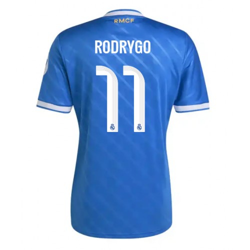 Echipament fotbal Real Madrid Rodrygo Goes #11 Tricou Treilea 2025-26 maneca scurta Echipament fotbal Real Madrid Rodrygo Goes #11 Tricou Treilea 2025-26 maneca scurta