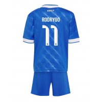 Echipament fotbal Real Madrid Rodrygo Goes #11 Tricou Treilea 2025-26 pentru copii maneca scurta (+ Pantaloni scurti)