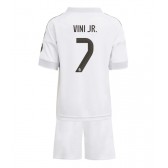 Echipament fotbal Real Madrid Vinicius Junior #7 Tricou Acasa 2025-26 pentru copii maneca scurta (+ Pantaloni scurti)