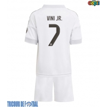 Echipament fotbal Real Madrid Vinicius Junior #7 Tricou Acasa 2025-26 pentru copii maneca scurta (+ Pantaloni scurti)