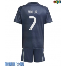 Echipament fotbal Real Madrid Vinicius Junior #7 Tricou Deplasare 2025-26 pentru copii maneca scurta (+ Pantaloni scurti)