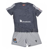 Echipament fotbal Real Sociedad Tricou Deplasare 2025-26 pentru copii maneca scurta (+ Pantaloni scurti)
