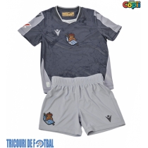 Echipament fotbal Real Sociedad Tricou Deplasare 2025-26 pentru copii maneca scurta (+ Pantaloni scurti)