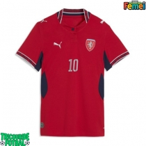 Echipament fotbal Republica Cehă Patrik Schick #10 Tricou Acasa Mondial 2026 pentru femei maneca scurta