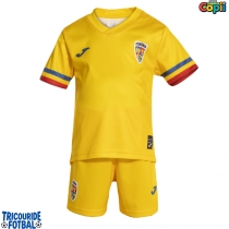 Echipament fotbal România Tricou Acasa European 2024 pentru copii maneca scurta (+ Pantaloni scurti)