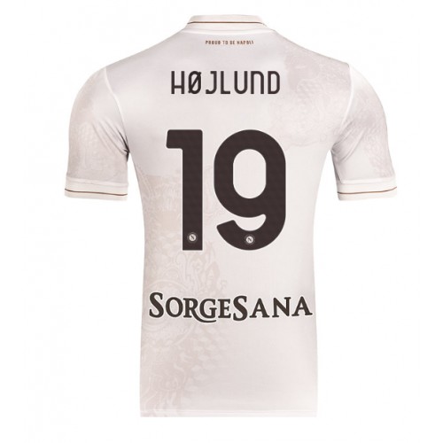 Echipament fotbal SSC Napoli Rasmus Hojlund #19 Tricou Deplasare 2025-26 maneca scurta Echipament fotbal SSC Napoli Rasmus Hojlund #19 Tricou Deplasare 2025-26 maneca scurta