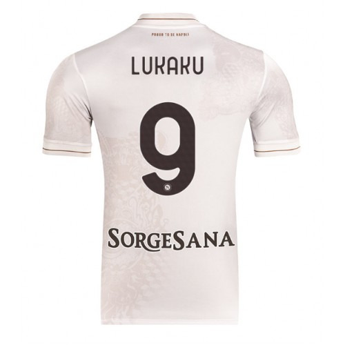 Echipament fotbal SSC Napoli Romelu Lukaku #9 Tricou Deplasare 2025-26 maneca scurta Echipament fotbal SSC Napoli Romelu Lukaku #9 Tricou Deplasare 2025-26 maneca scurta