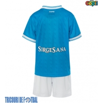 Echipament fotbal SSC Napoli Tricou Acasa 2025-26 pentru copii maneca scurta (+ Pantaloni scurti)