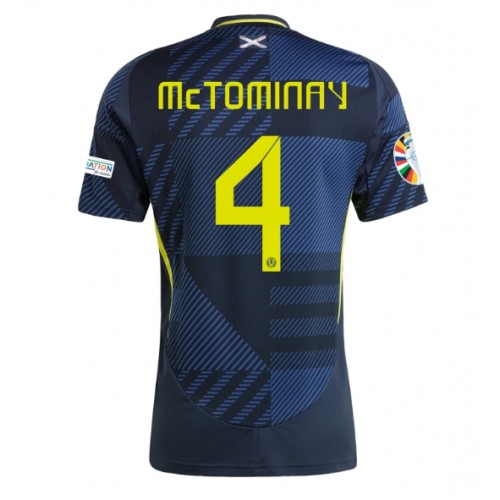 Echipament fotbal Scoţia Scott McTominay #4 Tricou Acasa European 2024 maneca scurta Echipament fotbal Scoţia Scott McTominay #4 Tricou Acasa European 2024 maneca scurta