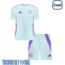 Echipament fotbal Scoţia Tricou Deplasare European 2024 pentru copii maneca scurta (+ Pantaloni scurti)