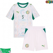 Echipament fotbal Senegal Idrissa Gueye #5 Tricou Acasa Mondial 2026 pentru copii maneca scurta (+ Pantaloni scurti)