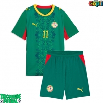 Echipament fotbal Senegal Nicolas Jackson #11 Tricou Deplasare Mondial 2026 pentru copii maneca scurta (+ Pantaloni scurti)