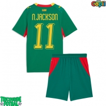 Echipament fotbal Senegal Nicolas Jackson #11 Tricou Deplasare Mondial 2026 pentru copii maneca scurta (+ Pantaloni scurti)