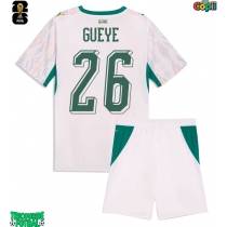 Echipament fotbal Senegal Pape Gueye #26 Tricou Acasa Mondial 2026 pentru copii maneca scurta (+ Pantaloni scurti)