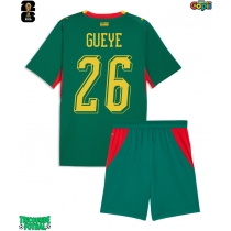 Echipament fotbal Senegal Pape Gueye #26 Tricou Deplasare Mondial 2026 pentru copii maneca scurta (+ Pantaloni scurti)