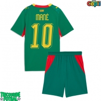 Echipament fotbal Senegal Sadio Mane #10 Tricou Deplasare Mondial 2026 pentru copii maneca scurta (+ Pantaloni scurti)